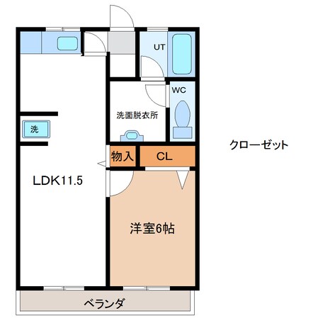 郡山駅 バス10分  並木５丁目下車：停歩2分 2階の物件間取画像